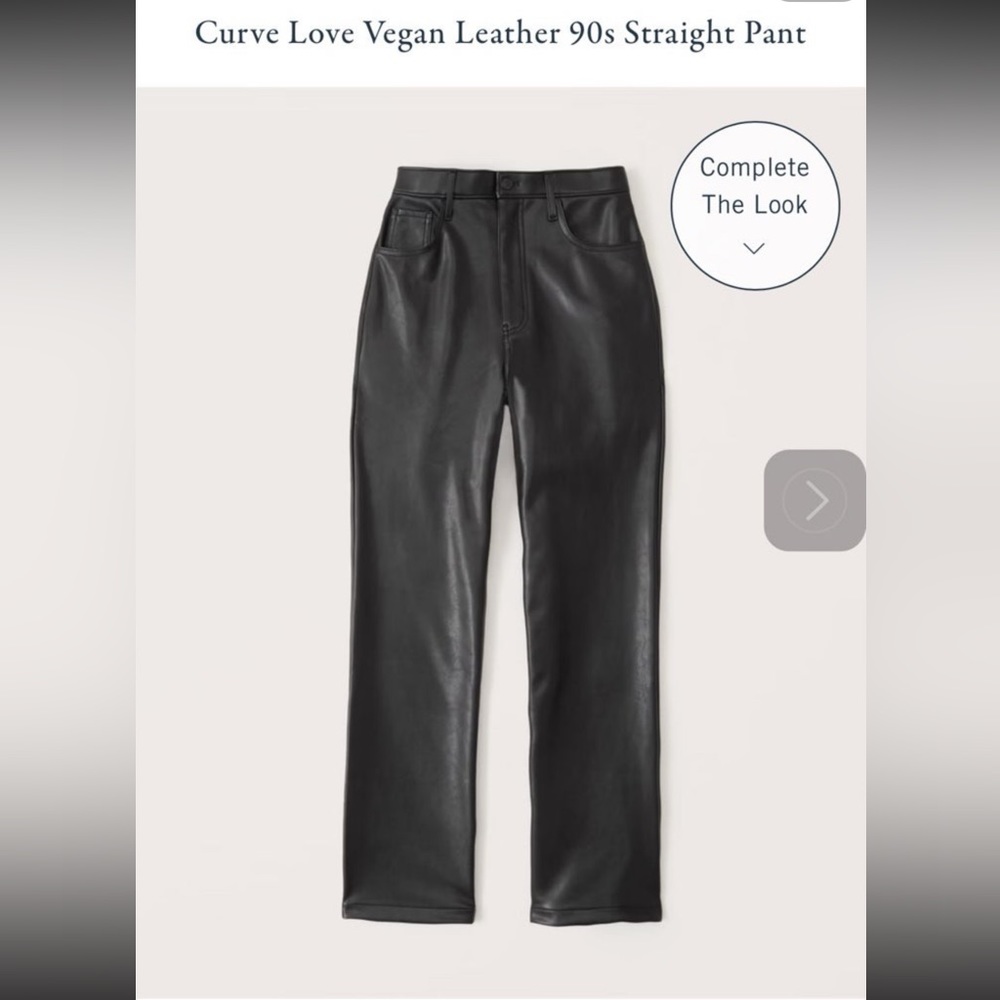 Abercrombie and Fitch Curve Love Vegan Leather Pants